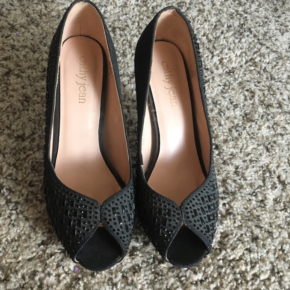 Black Sparkly Heels